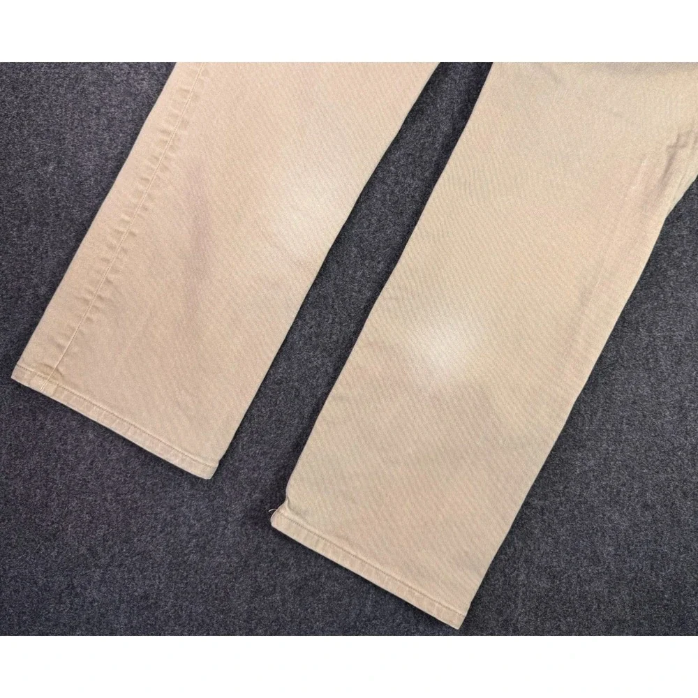 Best Made Co Straight Leg Twill Chino Pants Men's 37x31 Tan Beige Khaki Stretch